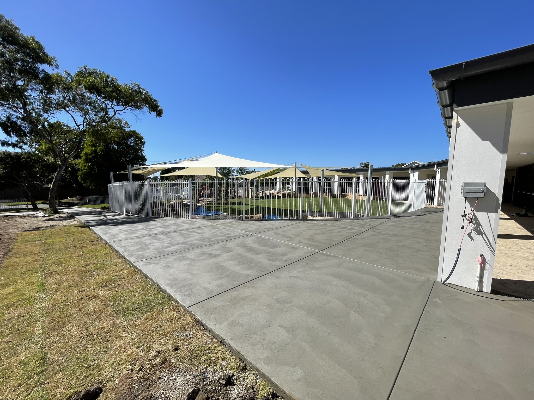 Finish Work — Stipple-Finished Concrete by All Rounder Concreting in Melbourne
