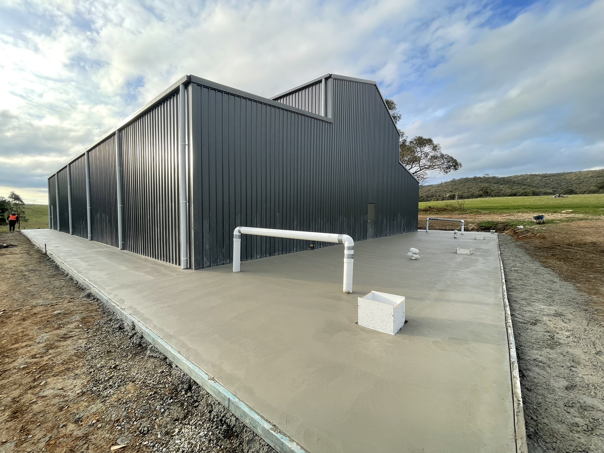Shed Slab — Backyard Shed Slab by All Rounder Concreting in Melbourne